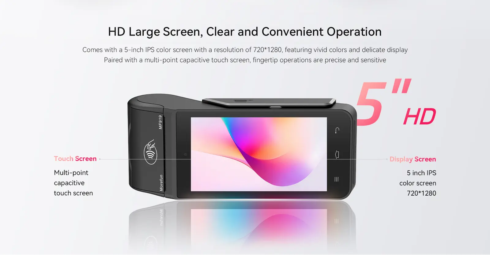POS Android MF919, vista 3